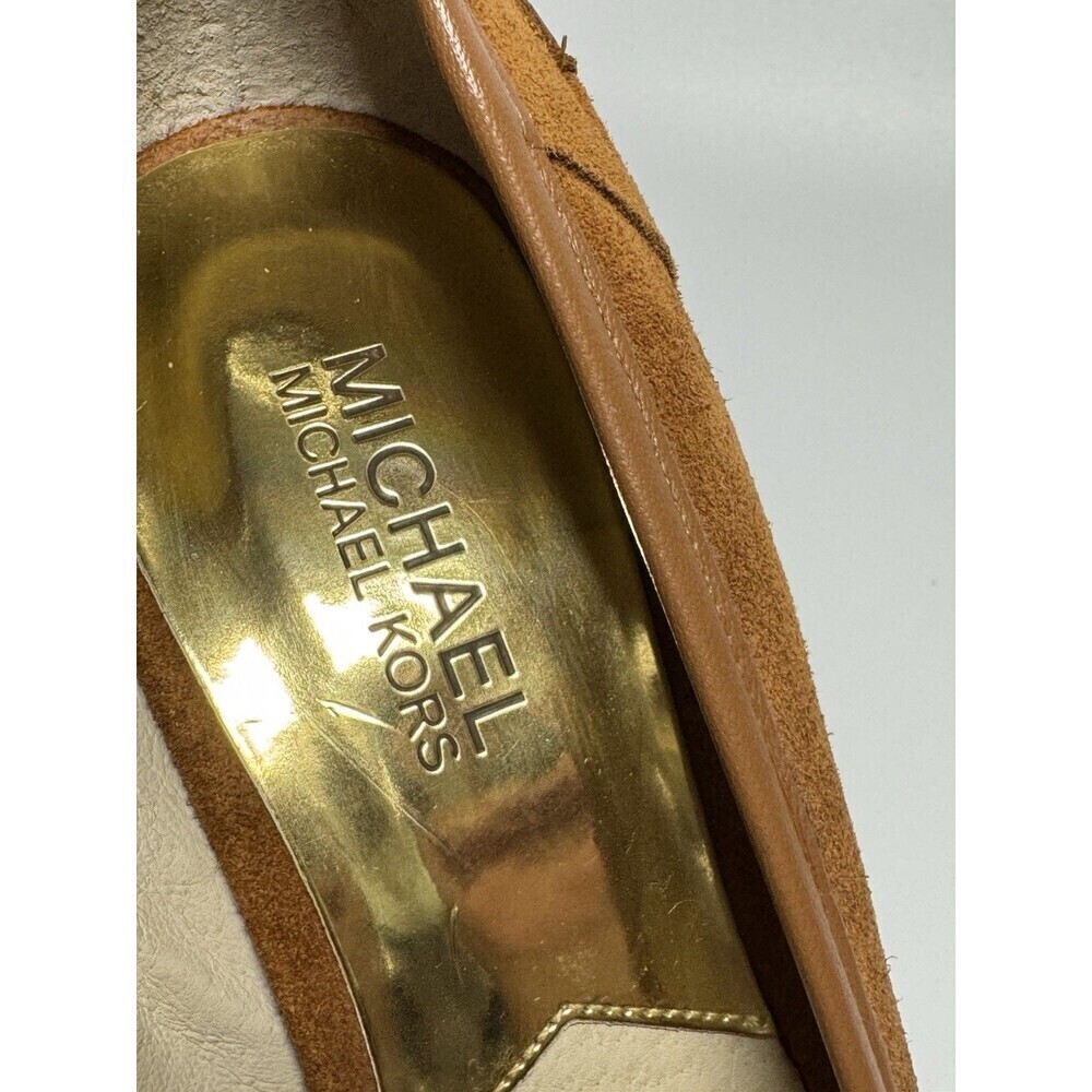 Michael Michael Kors Rory Loafer Wedge Heels Walnut Womens  SIZE 91/2 - Picture 5 of 14
